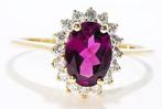 Zonder Minimumprijs - Ring - 14 karaat Geel goud - 0.56ct., Handtassen en Accessoires, Ringen, Nieuw