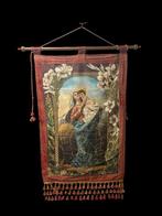 Madonna met Kind - Wandtapijt - 128 cm - 71 cm, Antiek en Kunst