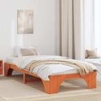 vidaXL Bedbodem in Gewaxte Bruin 75x190 cm Massief, Huis en Inrichting, Slaapkamer | Bedden, Verzenden, Nieuw