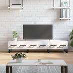 vidaXL Meuble TV blanc brillant 150x36x30 cm bois, Huis en Inrichting, Verzenden