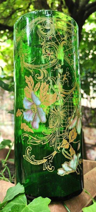 LEGRAS (1839-1916) - Vaas - Art Nouveau met geëmailleerde, Antiek en Kunst, Antiek | Glaswerk en Kristal