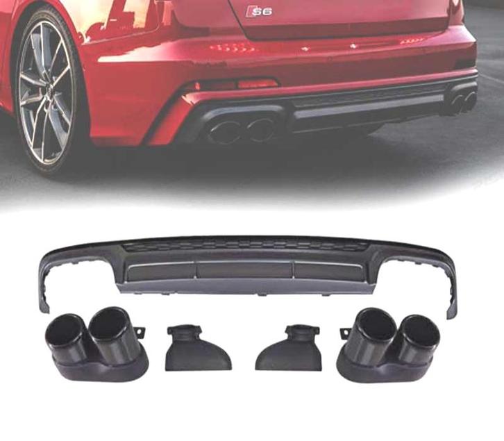 DIFFUSEUR AUDI A6 S LINE 19- LOOK S6 + EMBOUTS DECHAPPEMENT, Autos : Pièces & Accessoires, Carrosserie & Tôlerie, Envoi