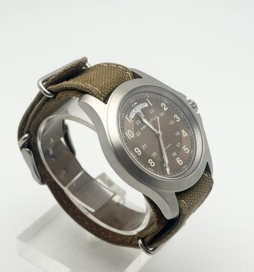 Hamilton - Khaki Field King - Sans Prix de Réserve - H644510, Handtassen en Accessoires, Horloges | Heren