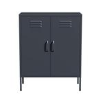 Lendo Online Dressoir Metaal 80x40x100 cm Antraciet, Huis en Inrichting, Kasten | Dressoirs, Verzenden, Nieuw