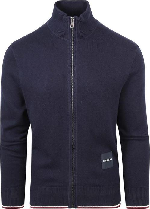 Tommy Hilfiger Vest Monotype Navy maat Maat 52/54 (L) Heren, Kleding | Heren, Truien en Vesten, Blauw, Nieuw, Maat 52/54 (L), Verzenden