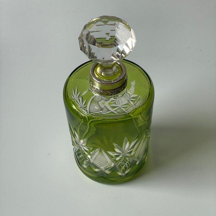 Baccarat - Parfumfles - .925 zilver - cristal overlay, Antiek en Kunst, Antiek | Glaswerk en Kristal