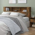 vidaXL Hoofdbordkast 200x18,5x104,5 cm gerookt eikenkleurig, Huis en Inrichting, Slaapkamer | Bedden, Verzenden, Nieuw