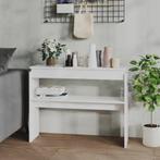 vidaXL Wandtafel 102x30x80 cm bewerkt hout wit, Huis en Inrichting, Tafels | Bijzettafels, Verzenden, Nieuw