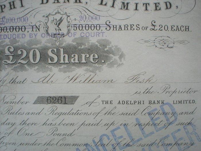 Paper - Jouet Certificate - Adelphi Bank Lim. 1863 + 15 more, Antiek en Kunst, Antiek | Speelgoed