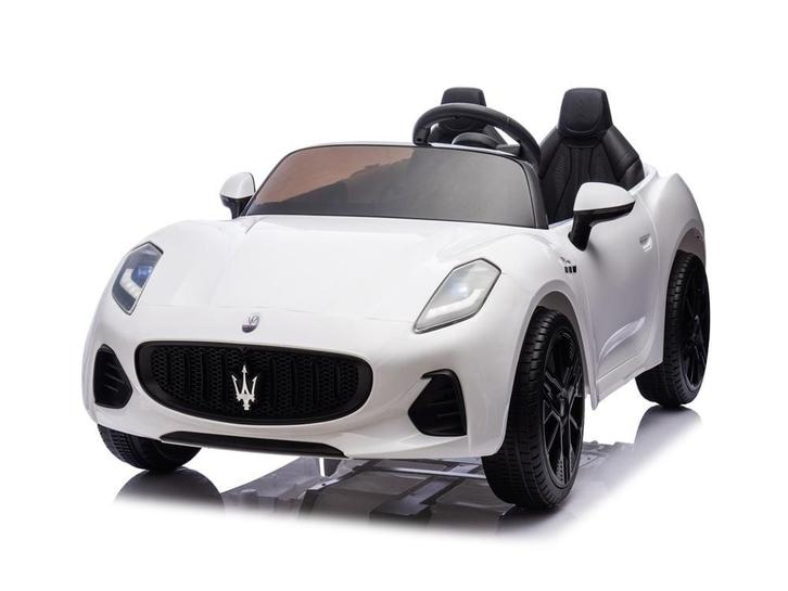 Maserati GranTurismo Folgore 2-zitter, 12 volt kinderauto  m, Kinderen en Baby's, Speelgoed | Buiten | Accuvoertuigen, Ophalen of Verzenden