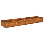 vidaXL Plantenbak verhoogd 200x50x25 cm acaciahout, Verzenden, Nieuw