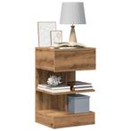 vidaXL Nachtkastje 40x35x65 cm bewerkt hout artisanaal, Huis en Inrichting, Slaapkamer | Nachtkastjes, Verzenden, Nieuw