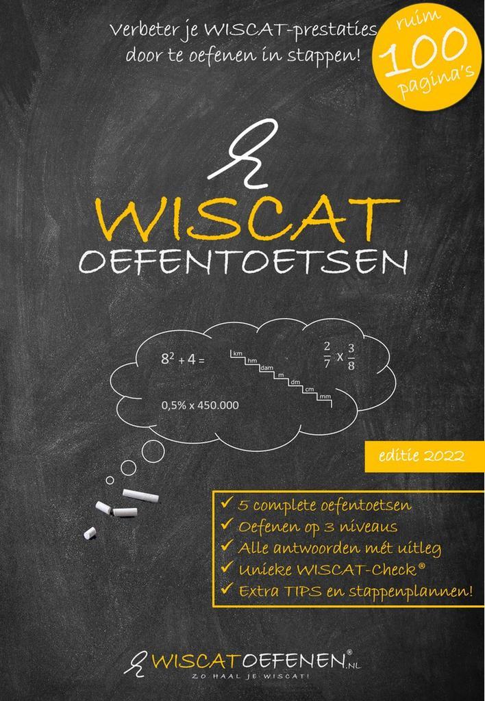 WISCAT Oefentoetsen boek - voor PABO rekenen - 5 complete, Boeken, Overige Boeken, Zo goed als nieuw, Verzenden