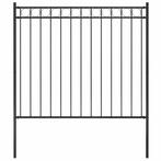 vidaXL Tuinhek staal 1,81x1,5 m zwart, Jardin & Terrasse, Verzenden