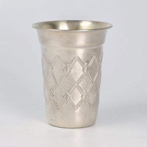 NO RESERVE Judaïca Kiddoesh - Kidoesj beker - .925 zilver, Antiek en Kunst, Antiek | Zilver en Goud