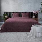 Teddy Hexagon dekbedovertrek - bordeauxrood - 240 x 220 cm |, Huis en Inrichting, Slaapkamer | Beddengoed, Verzenden, Nieuw