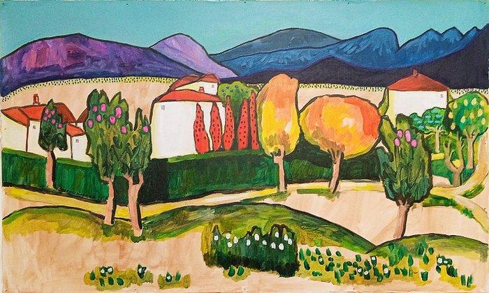 JosemicampaÑa - NO RESERVE - Garden of Eden XL - Acrilic on, Antiquités & Art, Art | Peinture | Moderne