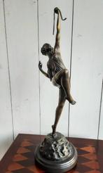 Pierre Le Faguays - Beeld, Vrouw met boog - 52 cm - Brons, Antiek en Kunst