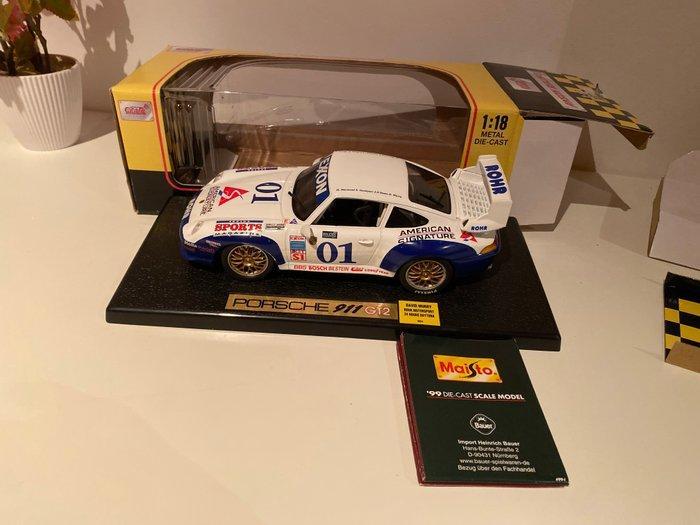 Anson 1:18 - Modelauto - Porsche 911 GT2, Hobby en Vrije tijd, Modelauto's | 1:5 tot 1:12