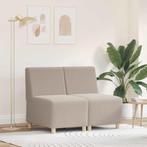 vidaXL Modulaire Sofa Eenheid Armless 2 pcs Lichtgrijs 55 x, Verzenden, Nieuw