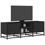 vidaXL Tv-meubel 120x35x41 cm bewerkt hout en metaal zwart, Huis en Inrichting, Kasten |Televisiemeubels, Verzenden, Nieuw
