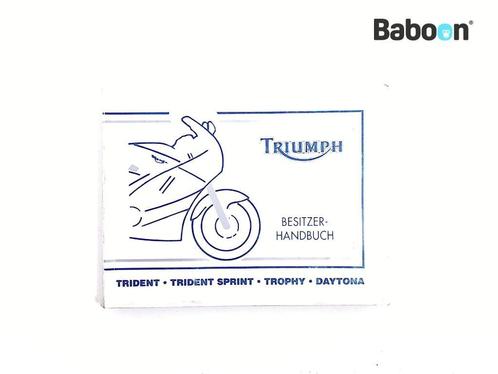 Instructie Boek Triumph Trident 750 1991-1998 German, Motos, Pièces | Autre, Envoi
