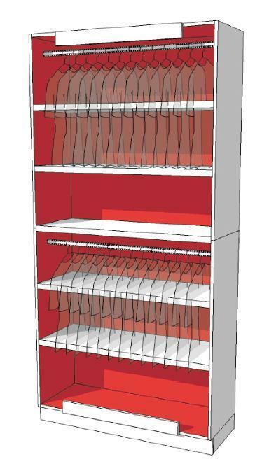 *TIP*  Strakke design kast glossy wit duotone R-EC-003-A, Zakelijke goederen, Kantoor en Winkelinrichting | Winkel en Inventaris