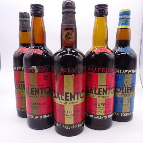 1941-1958 x2 Ruffino Vecchio Salento Bianco, 1971 Vecchio, Verzamelen, Wijnen