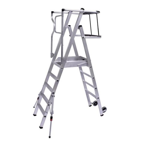 Alumexx Protect magazijntrap 3 t/m 8 treden, Doe-het-zelf en Bouw, Ladders en Trappen, Trap, Nieuw, 2 tot 4 meter, Verzenden