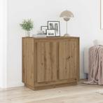 vidaXL Dressoir Artisan Eiken 80 x 40 x 75 cm Bewerkt hout, Verzenden