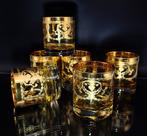Whiskyglas (6) - handgemaakt - .999 (24 kt) goud, Kristal, Antiek en Kunst