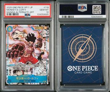 One Piece - 1 Graded card - One Piece - luffy Manga alt art
