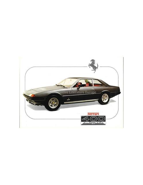 1977 FERRARI 400 AUTOMATIC LEAFLET, Boeken, Auto's | Folders en Tijdschriften