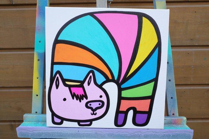 Kev Munday - Slinky Cat, Antiek en Kunst, Kunst | Schilderijen | Modern