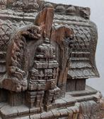 Fragment van de tempel - Hout (Teak) - India - 18e - 19e