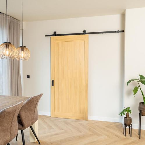 Houten loftdeur, klassieke look, 1 vlaks, Doe-het-zelf en Bouw, Raamkozijnen en Schuifdeuren, Nieuw, 75 tot 150 cm, Hout, 150 tot 225 cm