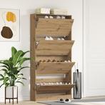 vidaXL Schoenenkast Ambachtselijk Eiken Gefabriceerd Hout, Huis en Inrichting, Kasten | Schoenenkasten, Verzenden, Nieuw