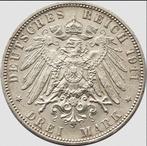 Duitsland, keizerrijk Willem II. 3 Mark 1911