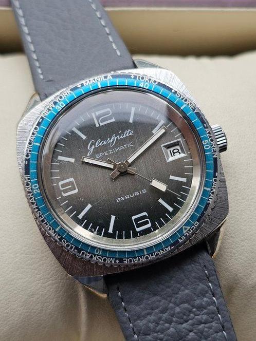 GUB Glashütte - Spezimatic 26 RUBIS Local Time - Zonder, Handtassen en Accessoires, Horloges | Heren
