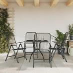 vidaXL 5-delige Tuinset metaalgaas antracietkleurig, Tuin en Terras, Tuinsets en Loungesets, Verzenden, Nieuw, Tuinset
