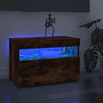 vidaXL Tv-meubel met LED-verlichting 60x35x40 cm gerookt, Huis en Inrichting, Kasten |Televisiemeubels, Nieuw, Verzenden