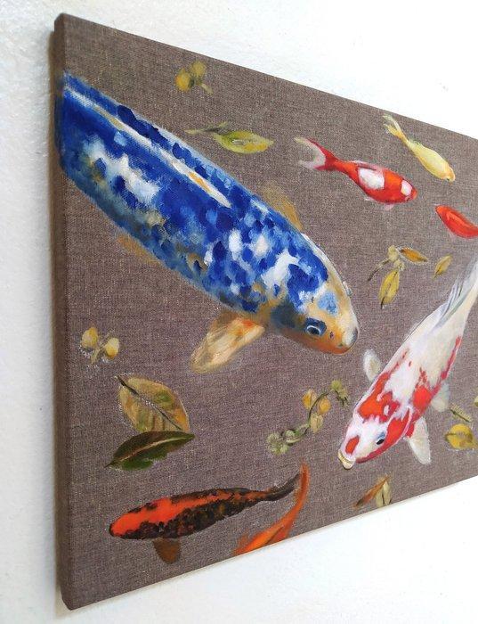 Valeria Pesce - KOI STORIES 1, Antiek en Kunst, Kunst | Schilderijen | Modern