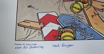 Henk Kuipers - 1 Offset Print - Franka - Paris Crash - 1986