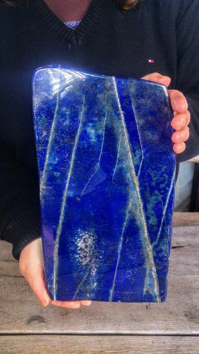 Lapis Lazuli - 4,4 kg Mooi koningsblauw kleursteen - Hoogte:, Verzamelen, Mineralen en Fossielen