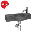 Basalt fonteinset Minako 40x23x8 cm, Doe-het-zelf en Bouw, Ophalen of Verzenden, Nieuw, Chroom, Overige typen