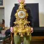 Klok en garnituur set (3) Lodewijk XVI-stijl - Verguld brons