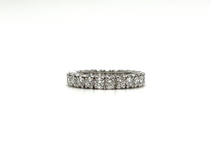 Ring Platina - 1.15ct. tw. Diamant (Natuurlijk), Handtassen en Accessoires, Ringen