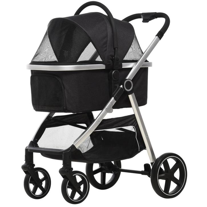 Hondenbuggy - Opvouwbaar - Multifunctioneel - Grijs, Dieren en Toebehoren, Honden-accessoires, Nieuw, Ophalen of Verzenden