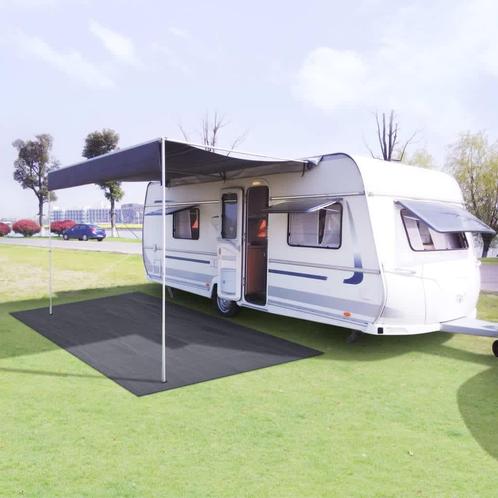 vidaXL Tapis de tente 300x500 cm Anthracite, Caravanes & Camping, Accessoires de tente, Neuf, Envoi