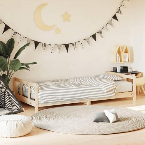 vidaXL Kinderbedframe 90x190 cm massief grenenhout, Kinderen en Baby's, Kinderkamer | Bedden, Nieuw, Verzenden